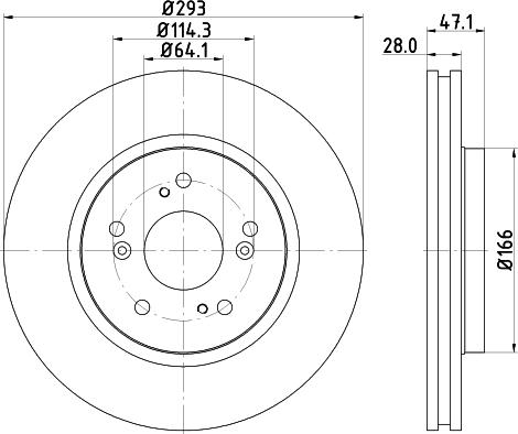 DON PCD11532 - Гальмівний диск autozip.com.ua