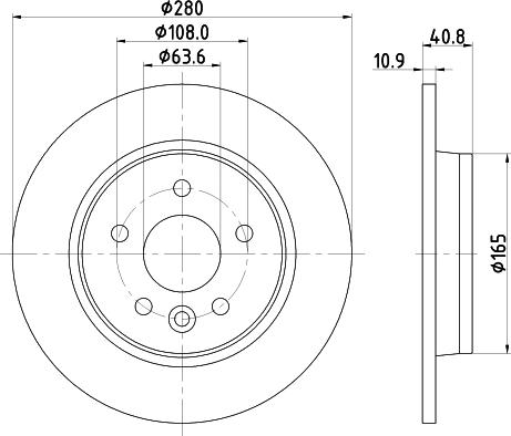 DON PCD11632 - Гальмівний диск autozip.com.ua