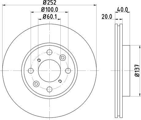 DON PCD11092 - Гальмівний диск autozip.com.ua