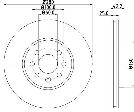 DON PCD11142 - Гальмівний диск autozip.com.ua