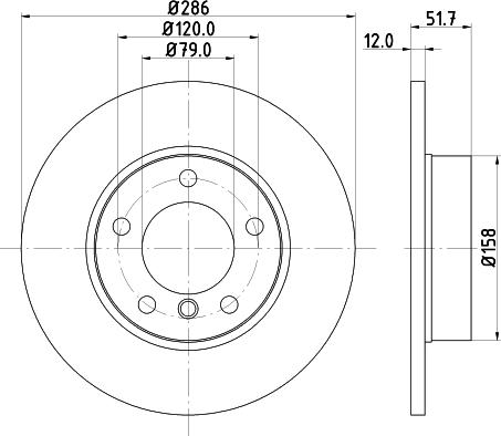 DON PCD11352 - Гальмівний диск autozip.com.ua
