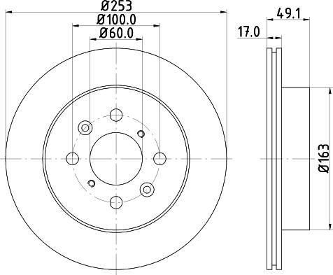 DON PCD11312 - Гальмівний диск autozip.com.ua