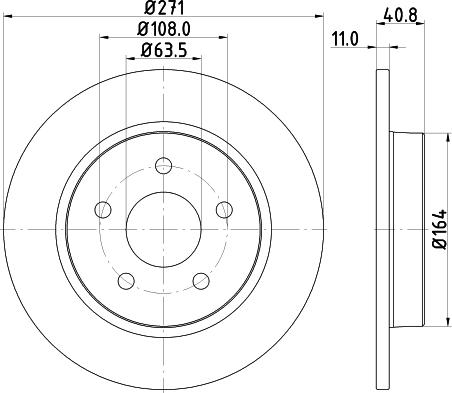 DON PCD11322 - Гальмівний диск autozip.com.ua