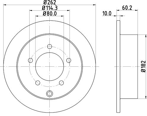 DON PCD11372 - Гальмівний диск autozip.com.ua