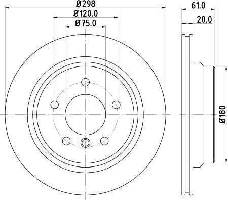 DON PCD11242 - Гальмівний диск autozip.com.ua