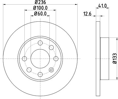 DON PCD11202 - Гальмівний диск autozip.com.ua