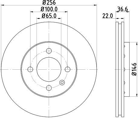 DON PCD11232 - Гальмівний диск autozip.com.ua