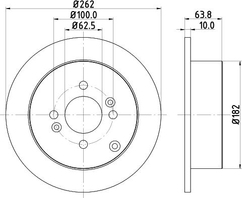 DON PCD11762 - Гальмівний диск autozip.com.ua