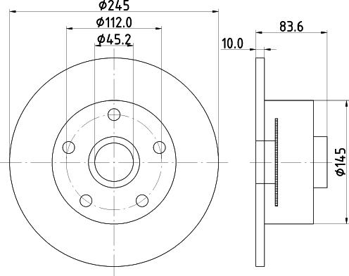 DON PCD18481 - Гальмівний диск autozip.com.ua