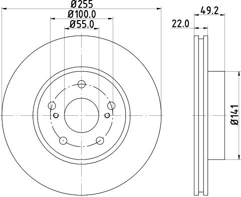 DON PCD18502 - Гальмівний диск autozip.com.ua