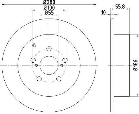 DON PCD18692 - Гальмівний диск autozip.com.ua