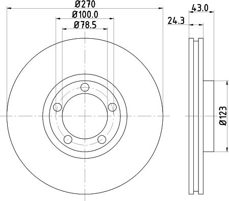 DON PCD18002 - Гальмівний диск autozip.com.ua