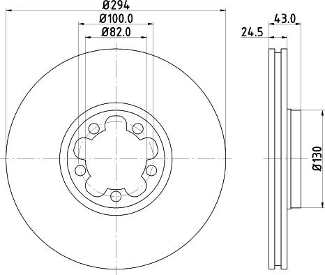 DON PCD18072 - Гальмівний диск autozip.com.ua