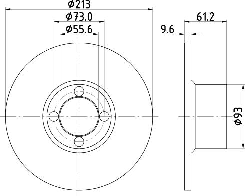 DON PCD18162 - Гальмівний диск autozip.com.ua