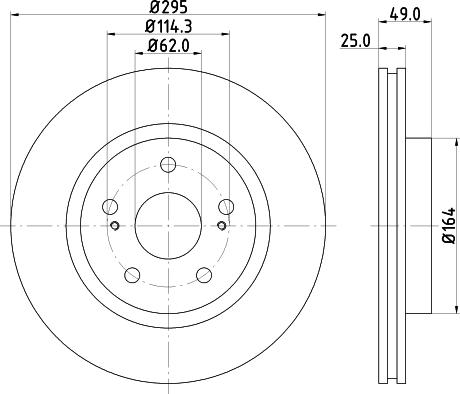 DON PCD18852 - Гальмівний диск autozip.com.ua