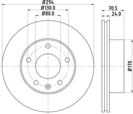 DON PCD18392 - Гальмівний диск autozip.com.ua