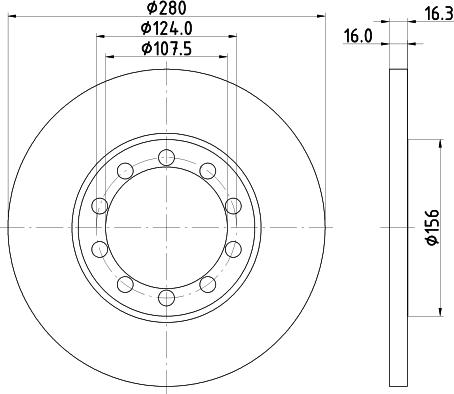 DON PCD18382 - Гальмівний диск autozip.com.ua