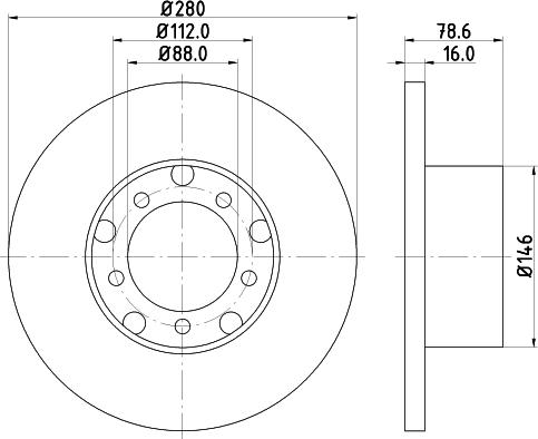 DON PCD18242 - Гальмівний диск autozip.com.ua