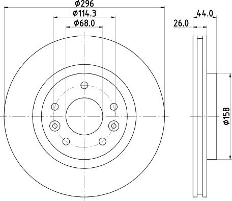 DON PCD18702 - Гальмівний диск autozip.com.ua