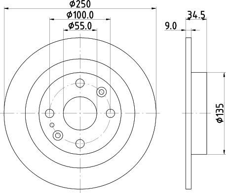 DON PCD13942 - Гальмівний диск autozip.com.ua