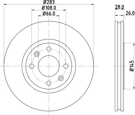 DON PCD13492 - Гальмівний диск autozip.com.ua