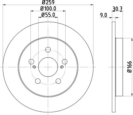 DON PCD13442 - Гальмівний диск autozip.com.ua