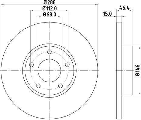 DON PCD13422 - Гальмівний диск autozip.com.ua