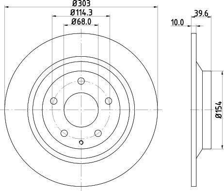 DON PCD13542 - Гальмівний диск autozip.com.ua