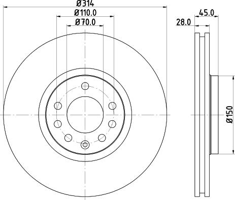 DON PCD13622 - Гальмівний диск autozip.com.ua