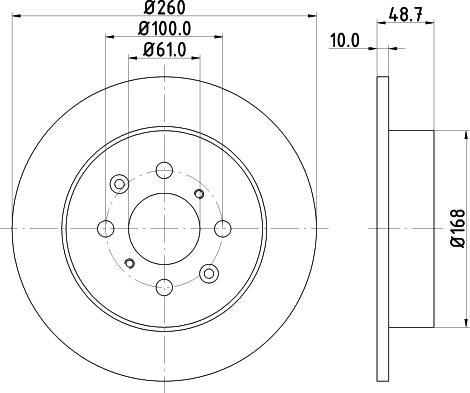 DON PCD13082 - Гальмівний диск autozip.com.ua