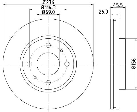 DON PCD13882 - Гальмівний диск autozip.com.ua