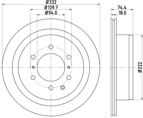 DON PCD13352 - Гальмівний диск autozip.com.ua