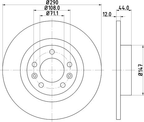 DON PCD13292 - Гальмівний диск autozip.com.ua