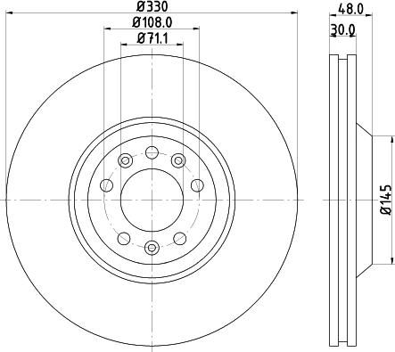 DON PCD13211 - Гальмівний диск autozip.com.ua