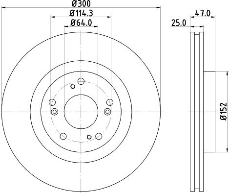 DON PCD13752 - Гальмівний диск autozip.com.ua