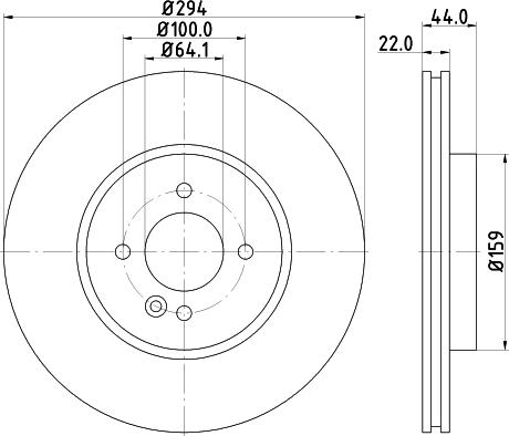 DON PCD12472 - Гальмівний диск autozip.com.ua