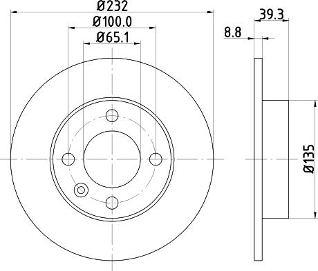 DON PCD12692 - Гальмівний диск autozip.com.ua