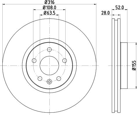 DON PCD12021 - Гальмівний диск autozip.com.ua