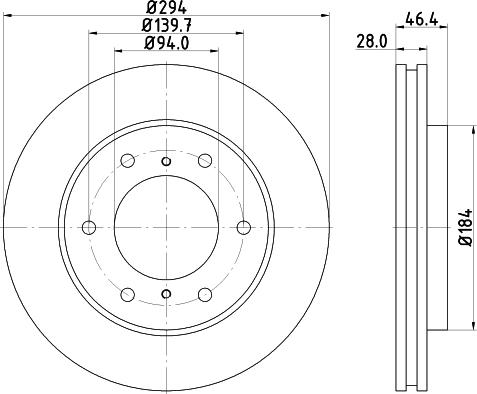 DON PCD12192 - Гальмівний диск autozip.com.ua