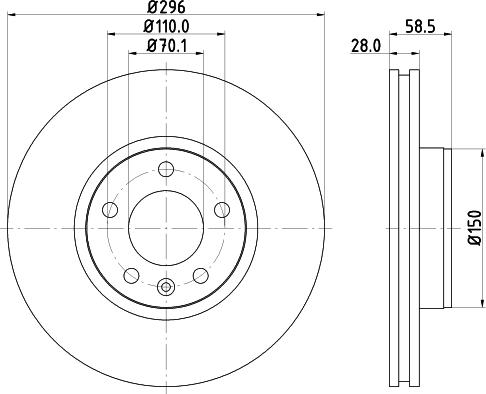 DON PCD12862 - Гальмівний диск autozip.com.ua