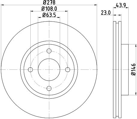 DON PCD12872 - Гальмівний диск autozip.com.ua