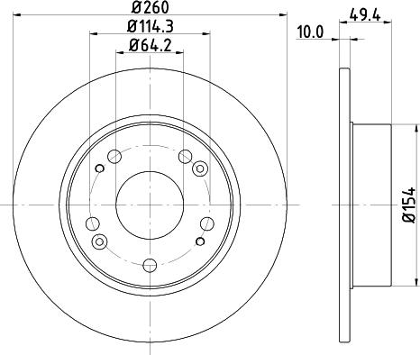 DON PCD12372 - Гальмівний диск autozip.com.ua