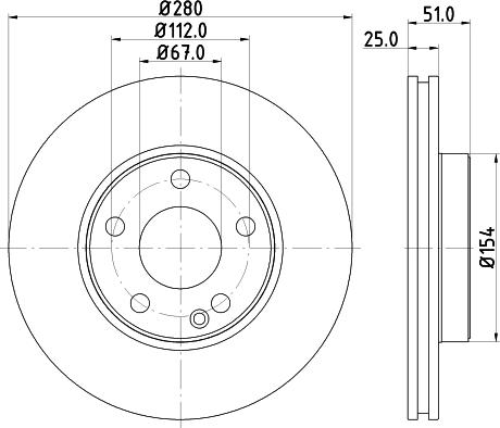 DON PCD12292 - Гальмівний диск autozip.com.ua