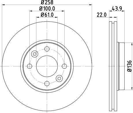 DON PCD12242 - Гальмівний диск autozip.com.ua