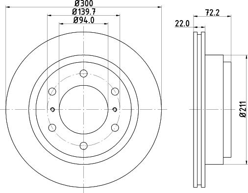 DON PCD12762 - Гальмівний диск autozip.com.ua