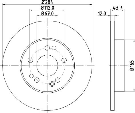 DON PCD12772 - Гальмівний диск autozip.com.ua