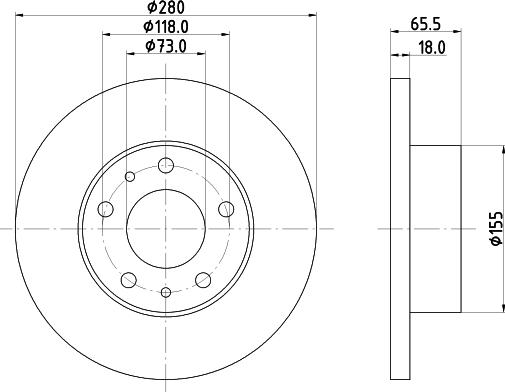 DON PCD17942 - Гальмівний диск autozip.com.ua