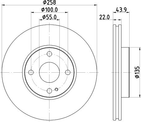 DON PCD17522 - Гальмівний диск autozip.com.ua