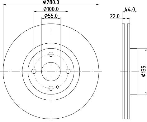 DON PCD17662 - Гальмівний диск autozip.com.ua