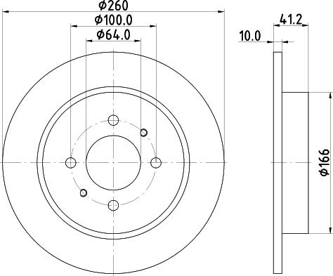 DON PCD17012 - Гальмівний диск autozip.com.ua